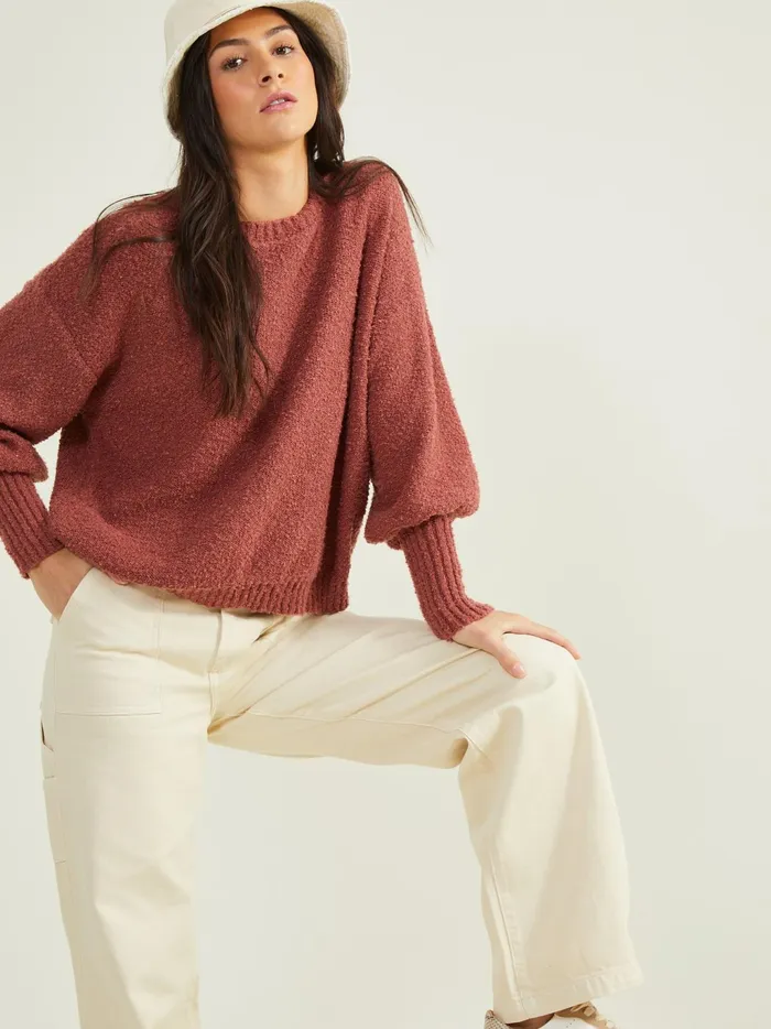 Women Altar039d State Pullovers Cameron Oversized Sweater Mahogany