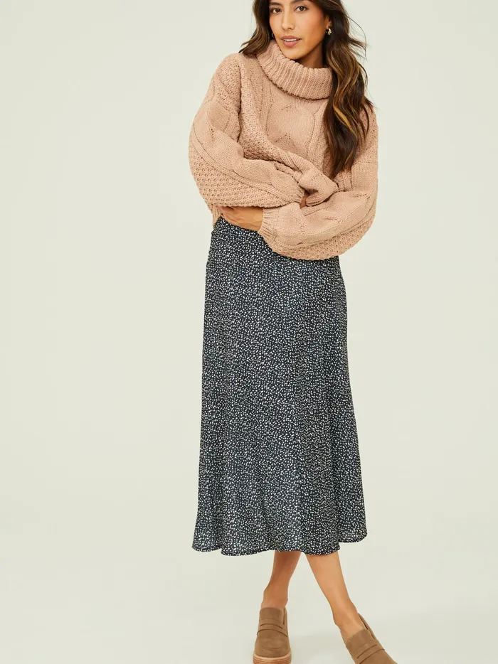 Women Altar039d State Skirts Skorts Brylee Midi Skirt Blackivory