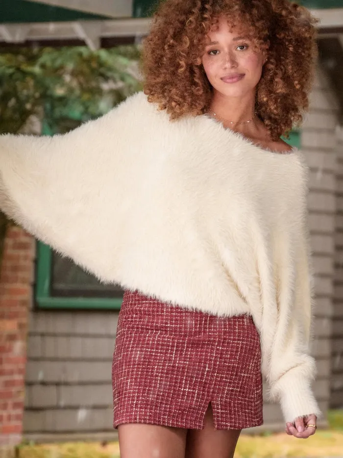 Women Altar039d State Skirts Skorts Joslyn Tweed Notch Skirt Burgundy