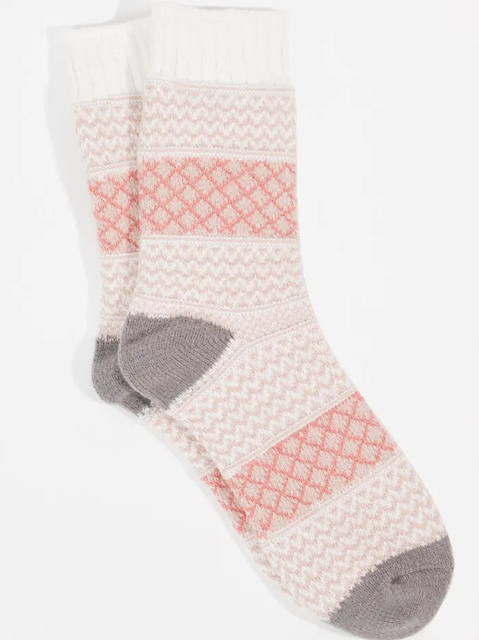 Women Altar039d State Socks Patterned Crew Socks Clouddancer