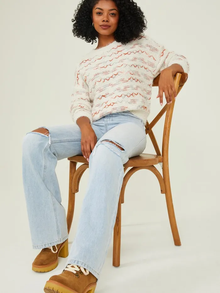 Women Altar039d State Sweaters Annie Eyelash Sweater Ivoryrust