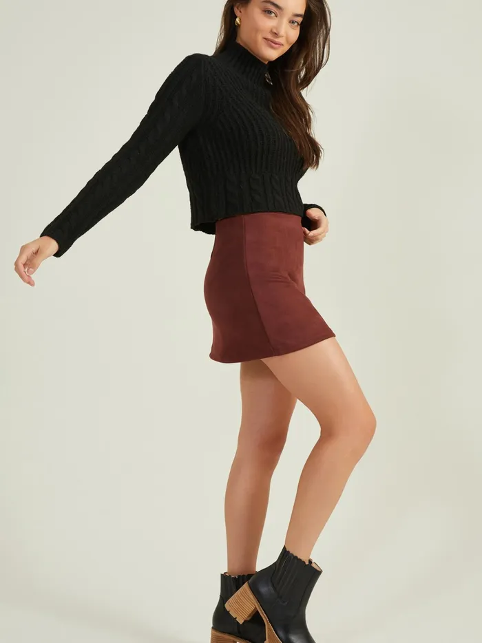 Women Altar039d State Sweaters Legacy Cropped Sweater Black