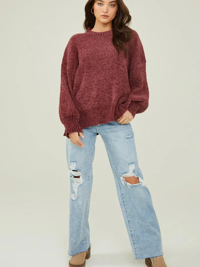 Women Altar039d State Sweaters Riley Tunic Sweater Dustyplum