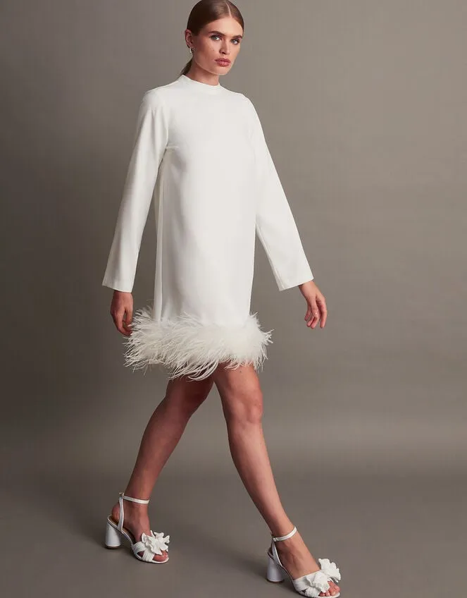 Women Andrea Feather Bridal Dress Ivory Monsoon Dresses