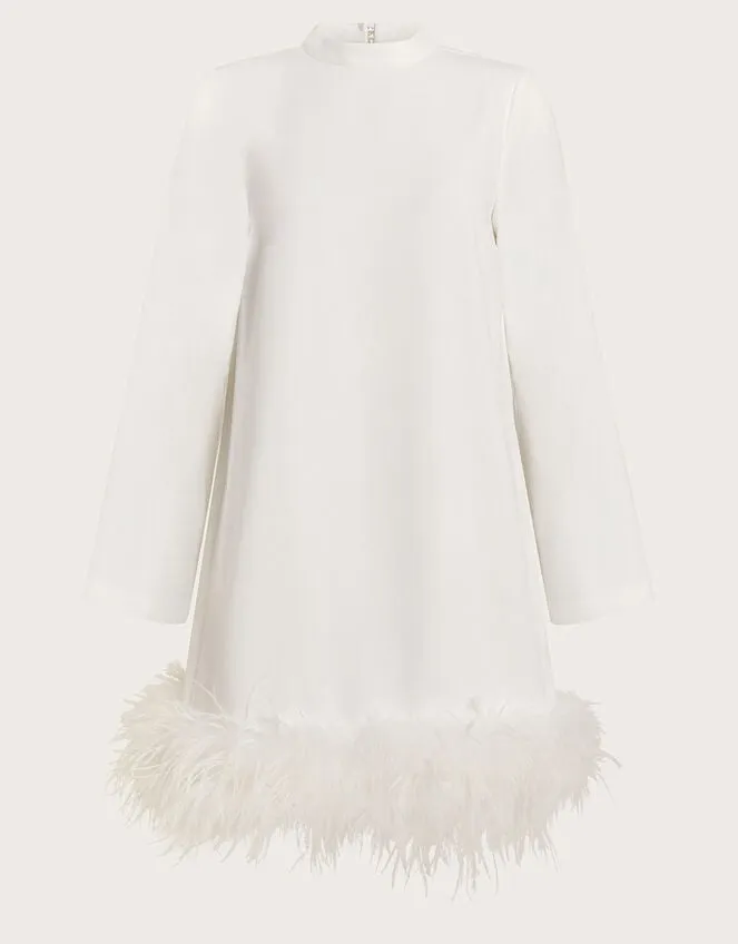Women Andrea Feather Bridal Dress Ivory Monsoon Dresses