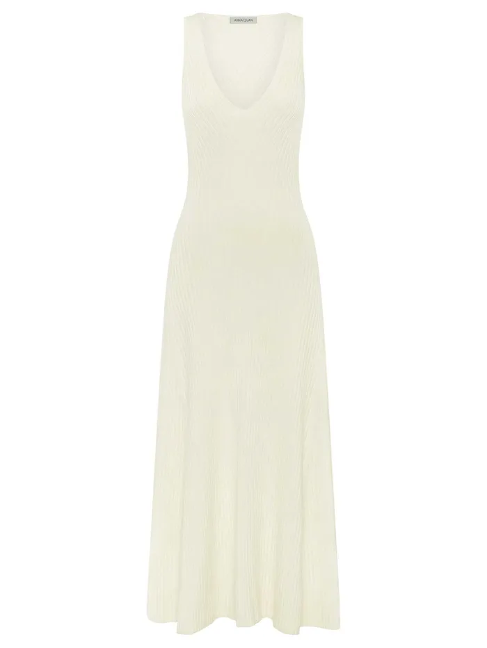 Women Anna Quan 8211 Amelie Dress In White Silence The UNDONE Dresses
