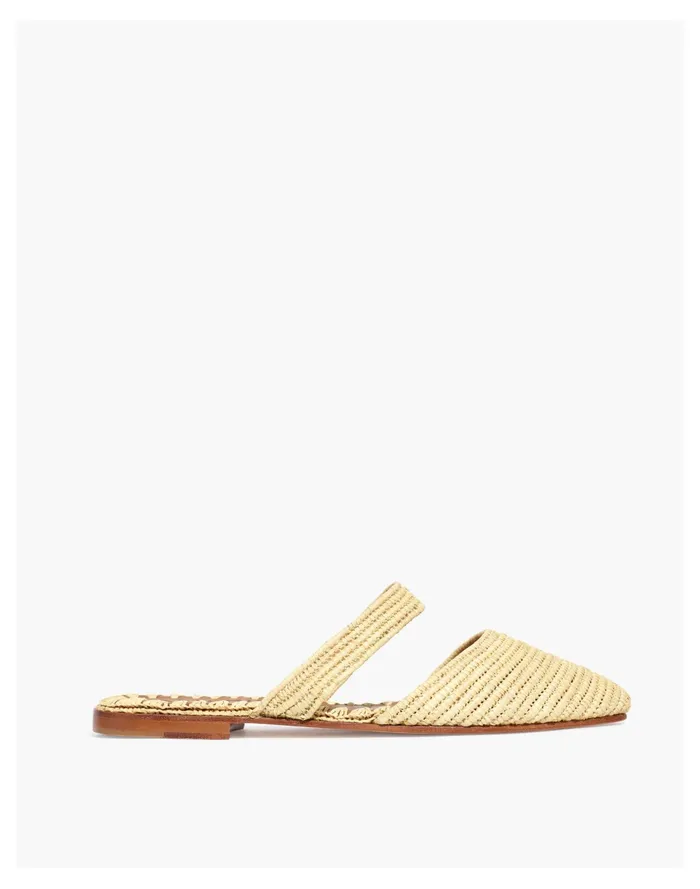 Women Artemis Design Co Raffia Mary Jane Mules Natural Madewell Flats Women Artemis Design Co Raffia Mary Jane Mules Natural Madewell Flats