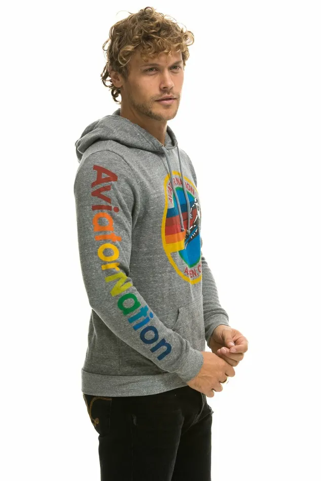 Women AVIATOR NATION ASPEN PULLOVER HOODIE 8211 HEATHER GREY Aviator Nation Hoodies Women AVIATOR NATION ASPEN PULLOVER HOODIE 8211 HEATHER GREY Aviator Nation Hoodies
