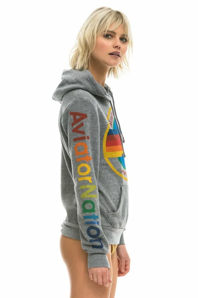 Women AVIATOR NATION ASPEN PULLOVER HOODIE 8211 HEATHER GREY Aviator Nation Hoodies Women AVIATOR NATION ASPEN PULLOVER HOODIE 8211 HEATHER GREY Aviator Nation Hoodies