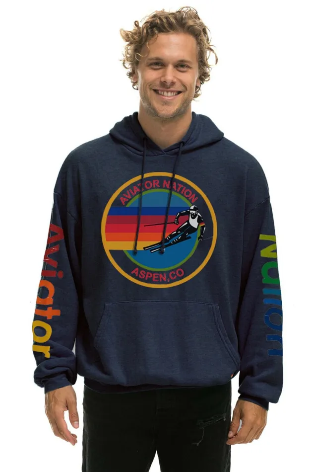 Women AVIATOR NATION ASPEN RELAXED PULLOVER HOODIE 8211 NAVY Aviator Nation Hoodies Women AVIATOR NATION ASPEN RELAXED PULLOVER HOODIE 8211 NAVY Aviator Nation Hoodies