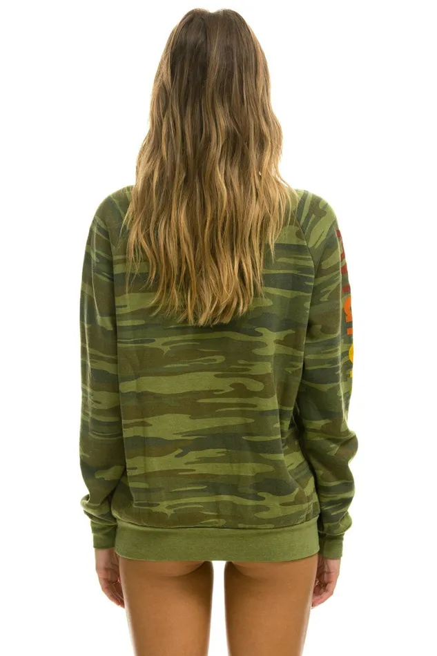 Women AVIATOR NATION AUSTIN SWEATSHIRT 8211 CAMO Aviator Nation UnisexCrewSweatshirt Women AVIATOR NATION AUSTIN SWEATSHIRT 8211 CAMO Aviator Nation UnisexCrewSweatshirt