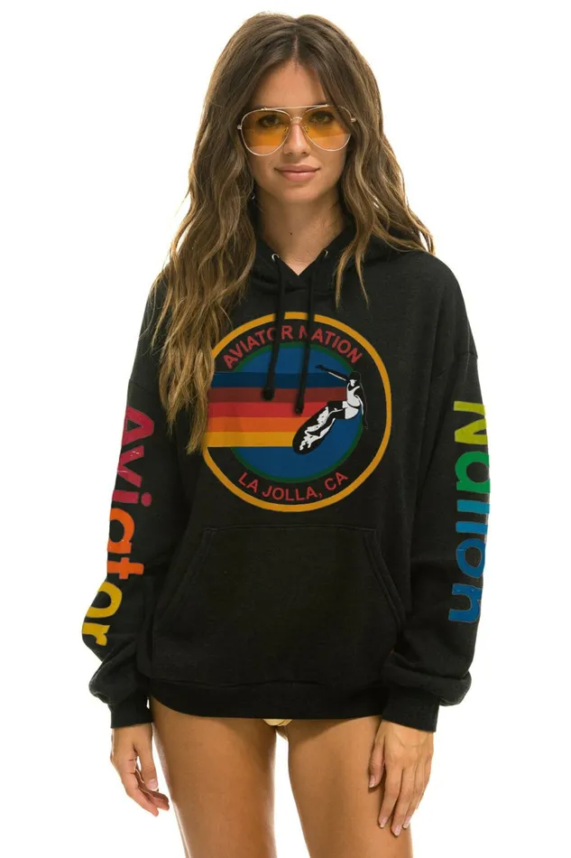 Women AVIATOR NATION LA JOLLA RELAXED PULLOVER HOODIE Aviator Nation Hoodies