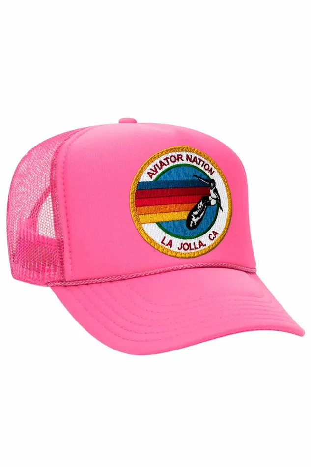 Women AVIATOR NATION LA JOLLA TRUCKER HAT Aviator Nation TruckerHats