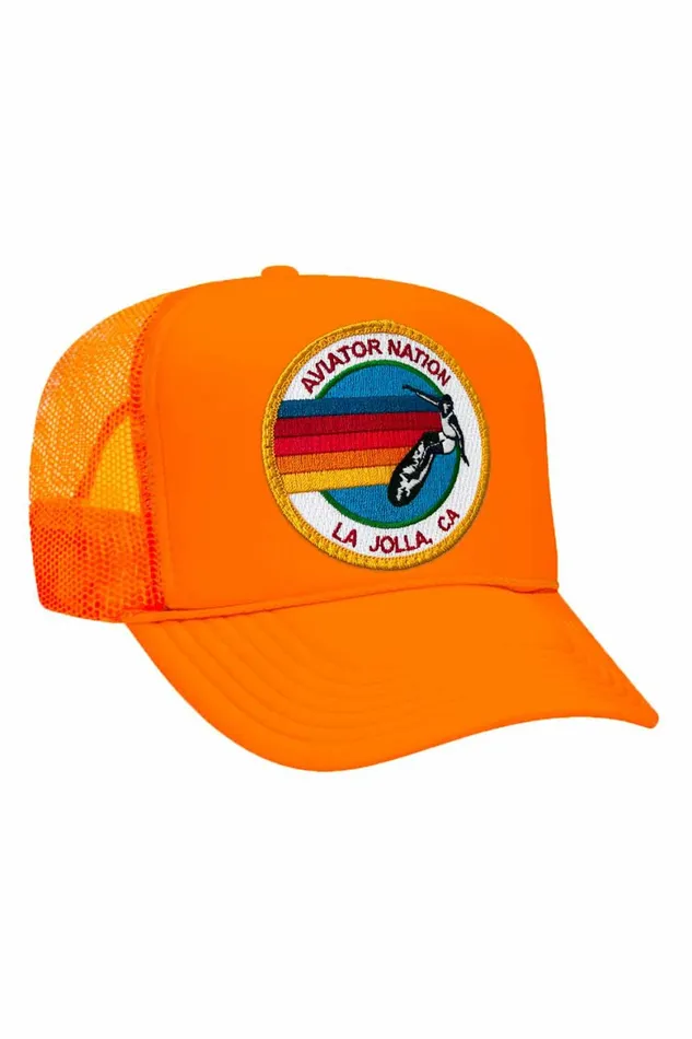 Women AVIATOR NATION LA JOLLA TRUCKER HAT Aviator Nation TruckerHats Women AVIATOR NATION LA JOLLA TRUCKER HAT Aviator Nation TruckerHats