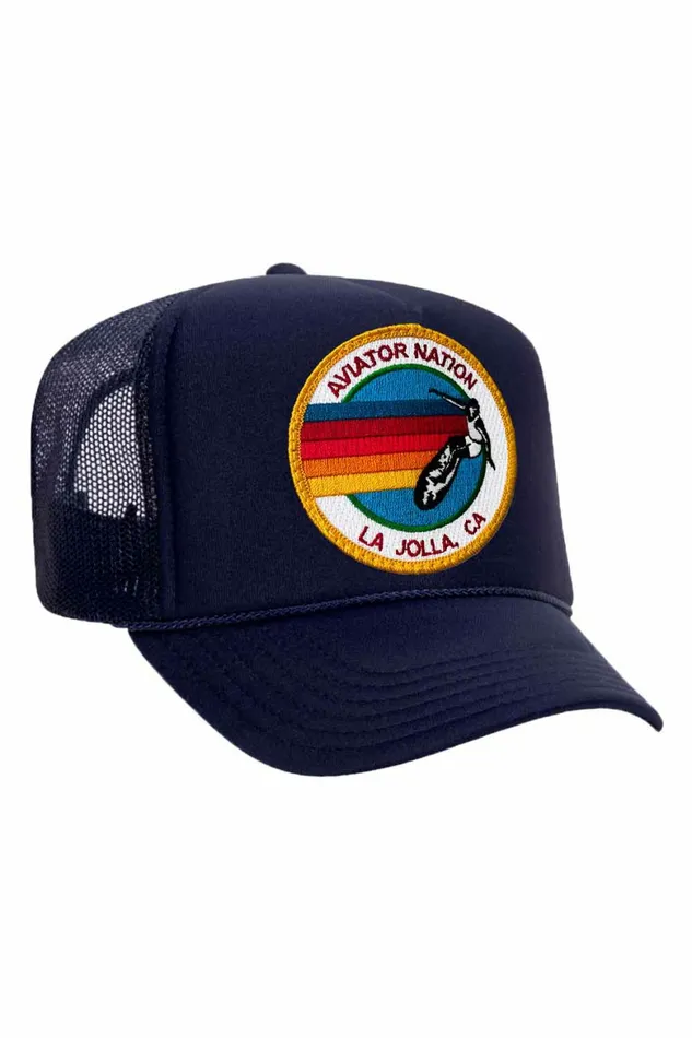 Women AVIATOR NATION LA JOLLA TRUCKER HAT Aviator Nation TruckerHats Women AVIATOR NATION LA JOLLA TRUCKER HAT Aviator Nation TruckerHats