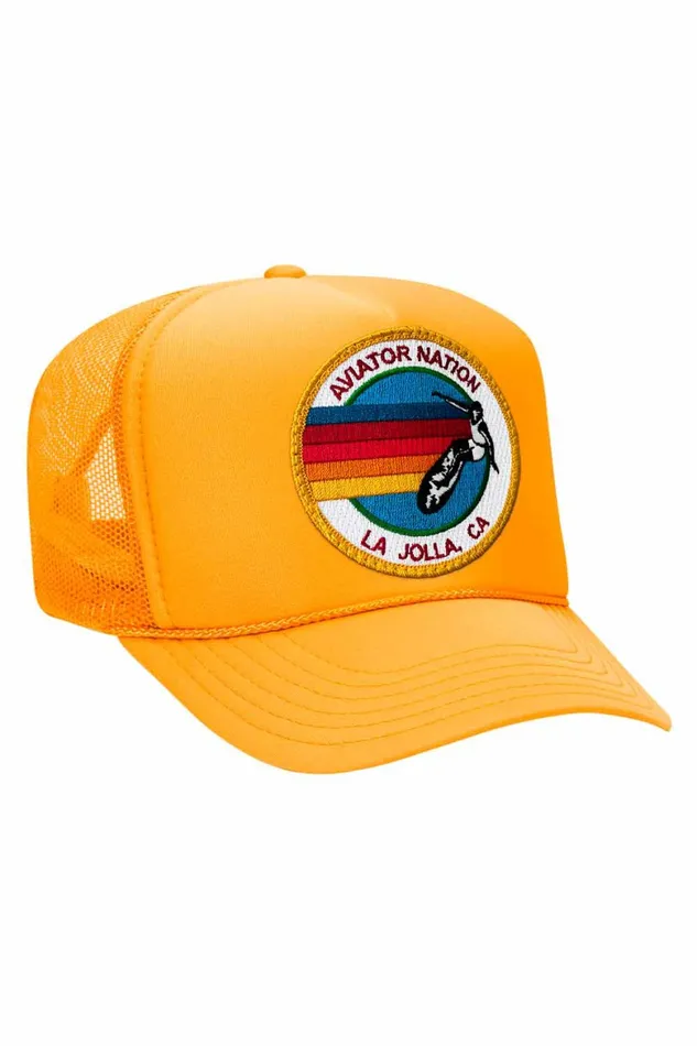 Women AVIATOR NATION LA JOLLA TRUCKER HAT Aviator Nation TruckerHats Women AVIATOR NATION LA JOLLA TRUCKER HAT Aviator Nation TruckerHats