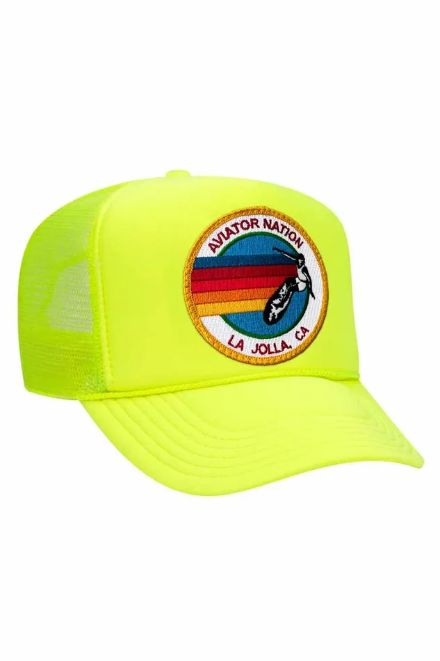 Women AVIATOR NATION LA JOLLA TRUCKER HAT Aviator Nation TruckerHats Women AVIATOR NATION LA JOLLA TRUCKER HAT Aviator Nation TruckerHats