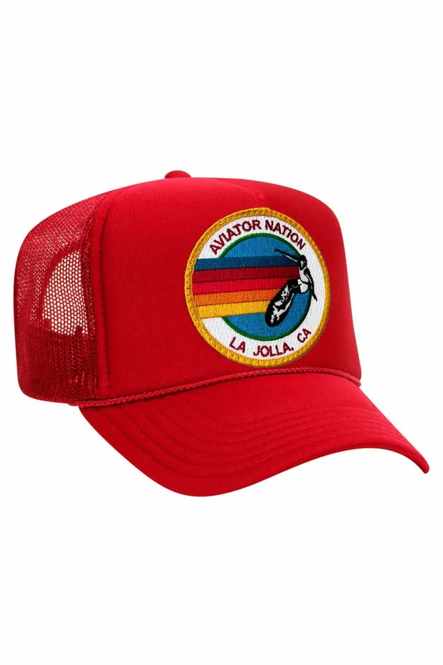 Women AVIATOR NATION LA JOLLA TRUCKER HAT Aviator Nation TruckerHats Women AVIATOR NATION LA JOLLA TRUCKER HAT Aviator Nation TruckerHats