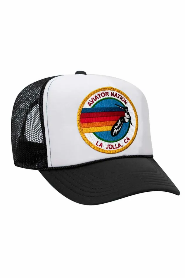 Women AVIATOR NATION LA JOLLA TRUCKER HAT Aviator Nation TruckerHats Women AVIATOR NATION LA JOLLA TRUCKER HAT Aviator Nation TruckerHats