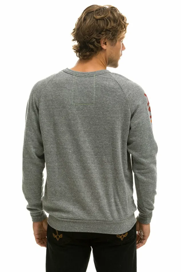 Women AVIATOR NATION LAS VEGAS SWEATSHIRT 8211 HEATHER GREY Aviator Nation UnisexCrewSweatshirt Women AVIATOR NATION LAS VEGAS SWEATSHIRT 8211 HEATHER GREY Aviator Nation UnisexCrewSweatshirt