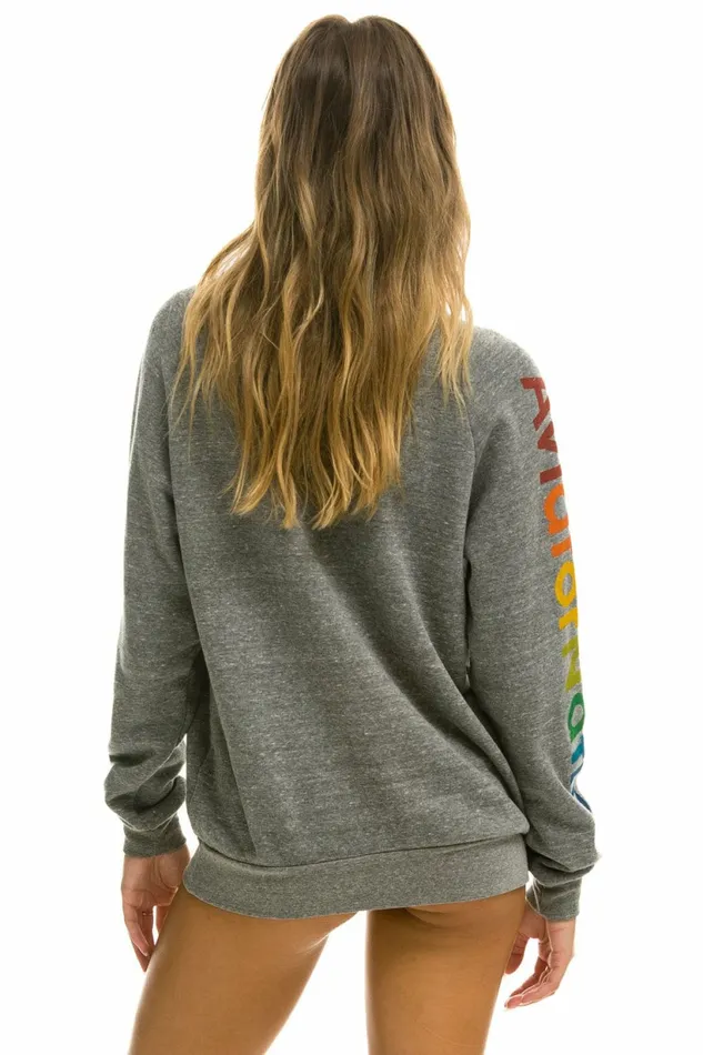Women AVIATOR NATION LAS VEGAS SWEATSHIRT 8211 HEATHER GREY Aviator Nation UnisexCrewSweatshirt Women AVIATOR NATION LAS VEGAS SWEATSHIRT 8211 HEATHER GREY Aviator Nation UnisexCrewSweatshirt