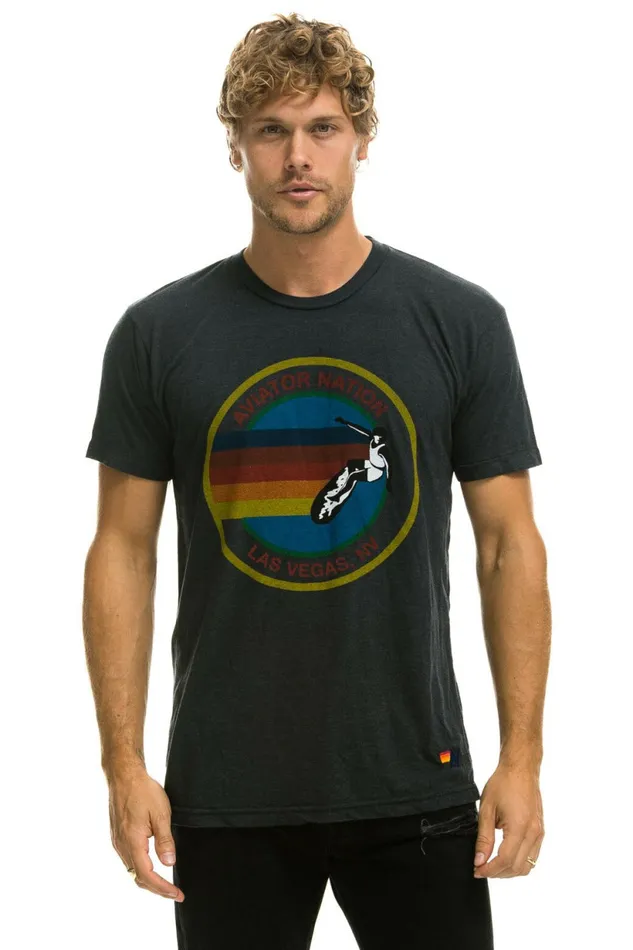 Women AVIATOR NATION LAS VEGAS TEE 8211 CHARCOAL Aviator Nation UnisexTees Women AVIATOR NATION LAS VEGAS TEE 8211 CHARCOAL Aviator Nation UnisexTees