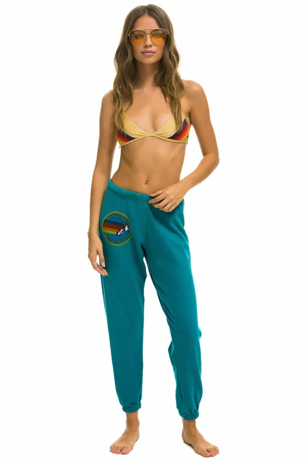Women AVIATOR NATION MILL VALLEY SWEATPANTS 8211 TEAL Aviator Nation Sweatpants