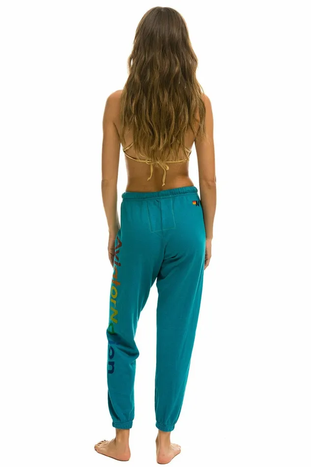 Women AVIATOR NATION MILL VALLEY SWEATPANTS 8211 TEAL Aviator Nation Sweatpants Women AVIATOR NATION MILL VALLEY SWEATPANTS 8211 TEAL Aviator Nation Sweatpants