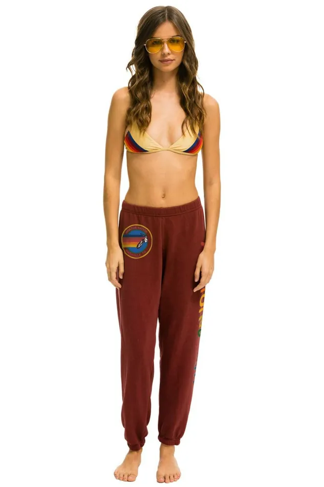 Women AVIATOR NATION NASHVILLE SWEATPANTS 8211 CLARET Aviator Nation Sweatpants