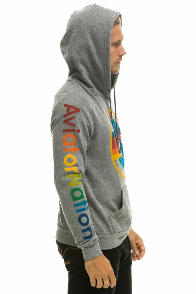 Women AVIATOR NATION PULLOVER HOODIE 8211 HEATHER GREY Aviator Nation Hoodies Women AVIATOR NATION PULLOVER HOODIE 8211 HEATHER GREY Aviator Nation Hoodies