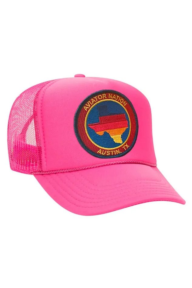 Women AVIATOR NATION TEXAS TRUCKER HAT Aviator Nation TruckerHats Women AVIATOR NATION TEXAS TRUCKER HAT Aviator Nation TruckerHats