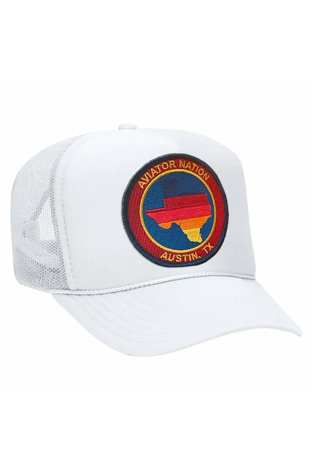 Women AVIATOR NATION TEXAS TRUCKER HAT Aviator Nation TruckerHats Women AVIATOR NATION TEXAS TRUCKER HAT Aviator Nation TruckerHats