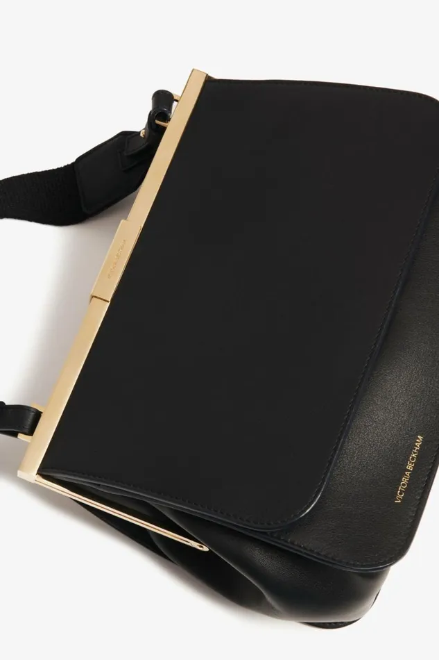 Women Bags Victoria Beckham Frame Satchel Bag In Black Leather