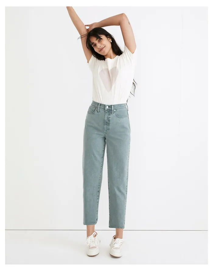 Women Balloon Jeans Faded Shale Madewell Jeans