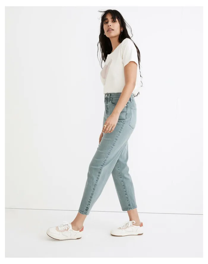 Women Balloon Jeans Faded Shale Madewell Jeans Women Balloon Jeans Faded Shale Madewell Jeans