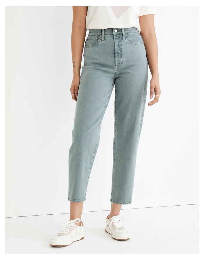 Women Balloon Jeans Faded Shale Madewell Jeans Women Balloon Jeans Faded Shale Madewell Jeans
