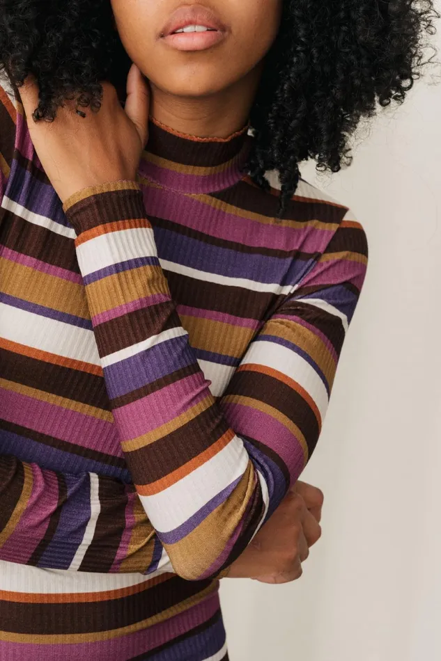 Women Barleycove 8211 Multicolour Stripes TWOTHIRDS Dresses