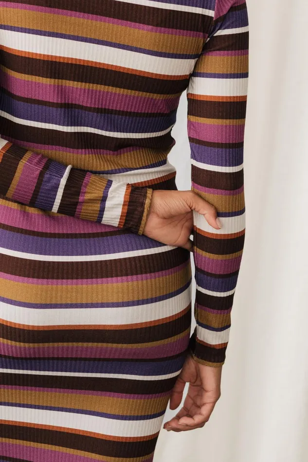 Women Barleycove 8211 Multicolour Stripes TWOTHIRDS Dresses