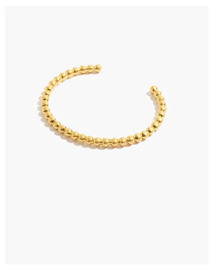 Women Beaded Cuff Bracelet Vintage Gold Madewell Bracelets