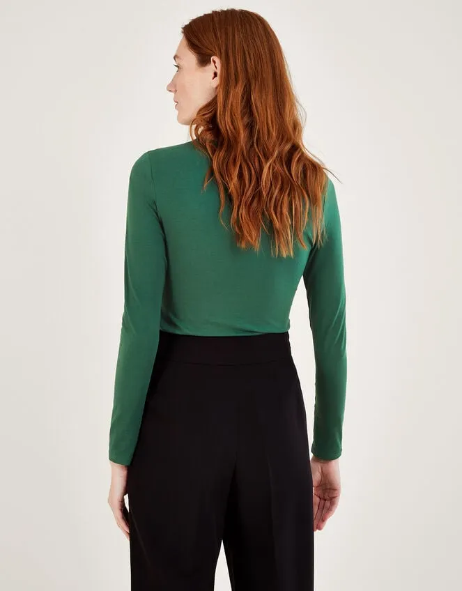 Women Beaded CutOut Detail Jersey Top Green Monsoon Tops and Blouses