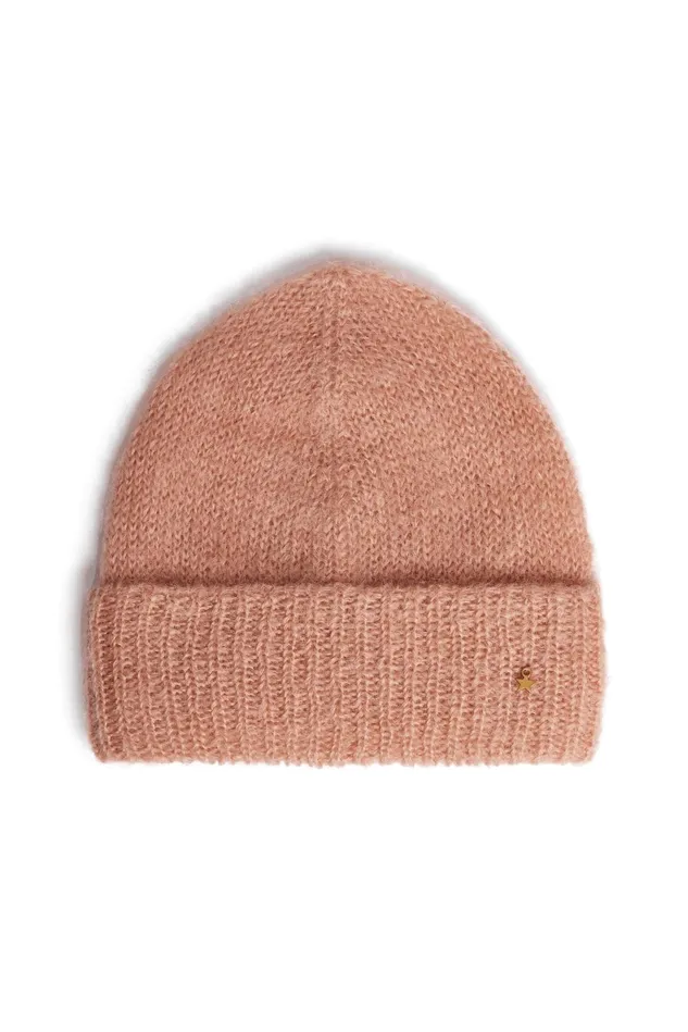 Women Beanie Hat Chami Naturel Bonnet Mohair Beige Clair Des Petits Hauts Scarves and Beanies