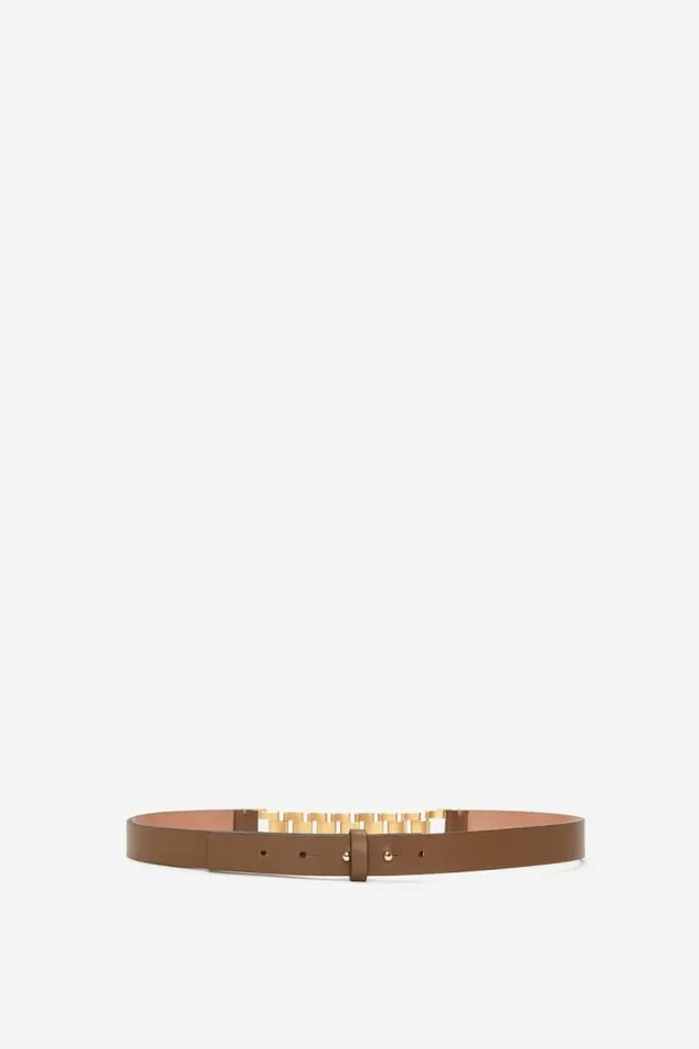 Women Belts Victoria Beckham Watch Strap Detail Belt In KhakiBrown
