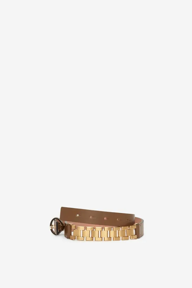 Women Belts Victoria Beckham Watch Strap Detail Belt In KhakiBrown