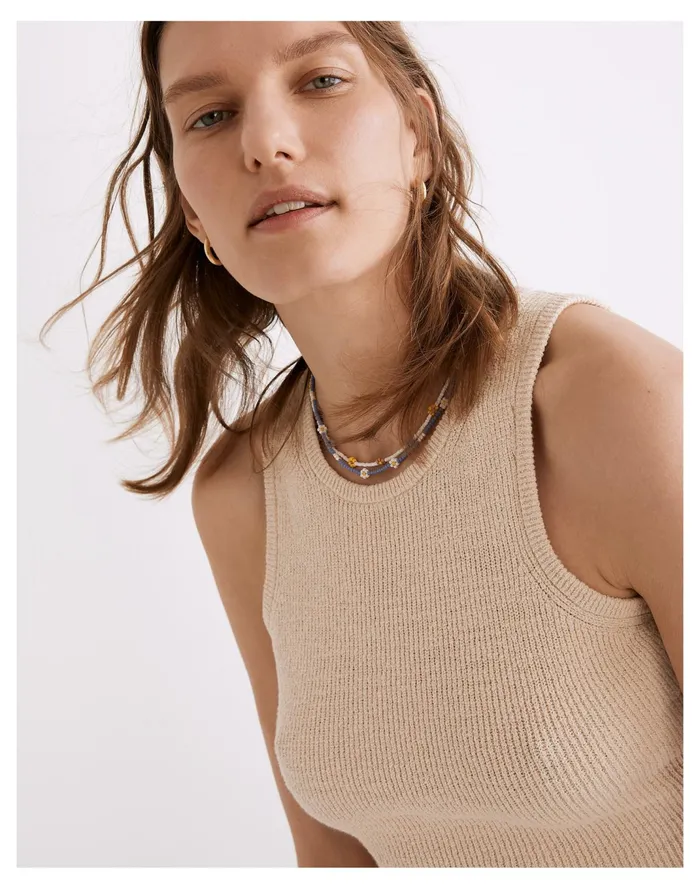 Women Birchmoor Sweater Tank Heather Oatmeal Madewell Sweaters Women Birchmoor Sweater Tank Heather Oatmeal Madewell Sweaters