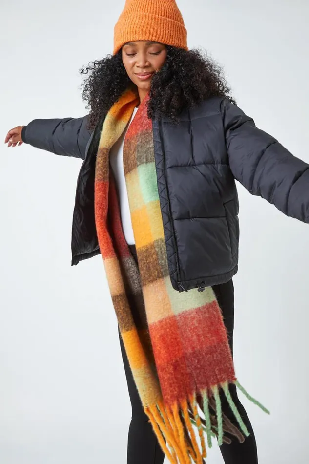 Women Black Petite Padded Puffer Coat Roman Coats