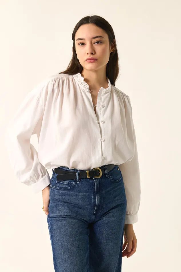 Women Blouse Rudy Ecru Blouse Coton cru Des Petits Hauts Blouses Shirts and Tops