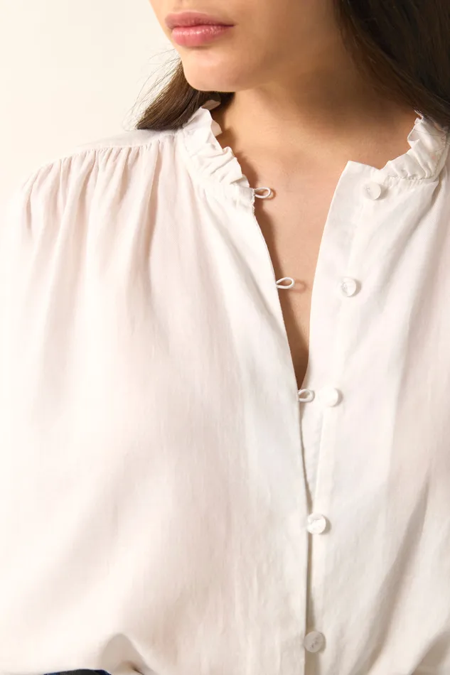 Women Blouse Rudy Ecru Blouse Coton cru Des Petits Hauts Blouses Shirts and Tops