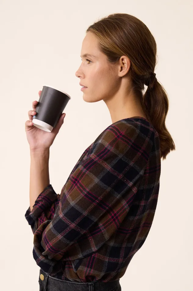 Women Blouse Tomi Boma Blouse Viscose Et Laine Multicolore Des Petits Hauts Blouses Shirts and Tops