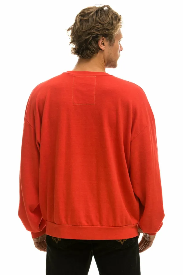 Women BOLT STITCH RELAXED CREW SWEATSHIRT 8211 RED WHITE Aviator Nation UnisexCrewSweatshirt Women BOLT STITCH RELAXED CREW SWEATSHIRT 8211 RED WHITE Aviator Nation UnisexCrewSweatshirt