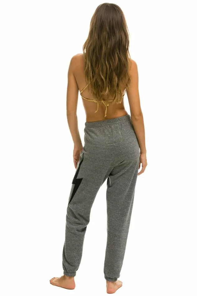 Women BOLT STITCH SWEATPANTS 8211 HEATHER BLACK Aviator Nation Sweatpants Women BOLT STITCH SWEATPANTS 8211 HEATHER BLACK Aviator Nation Sweatpants